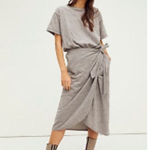 FREE PEOPLE LEILA MIDI DRESS - BLK